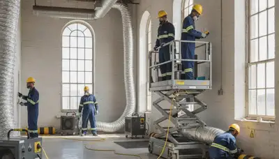 Modesto, CA technicians performing structural drying for water-damaged homes